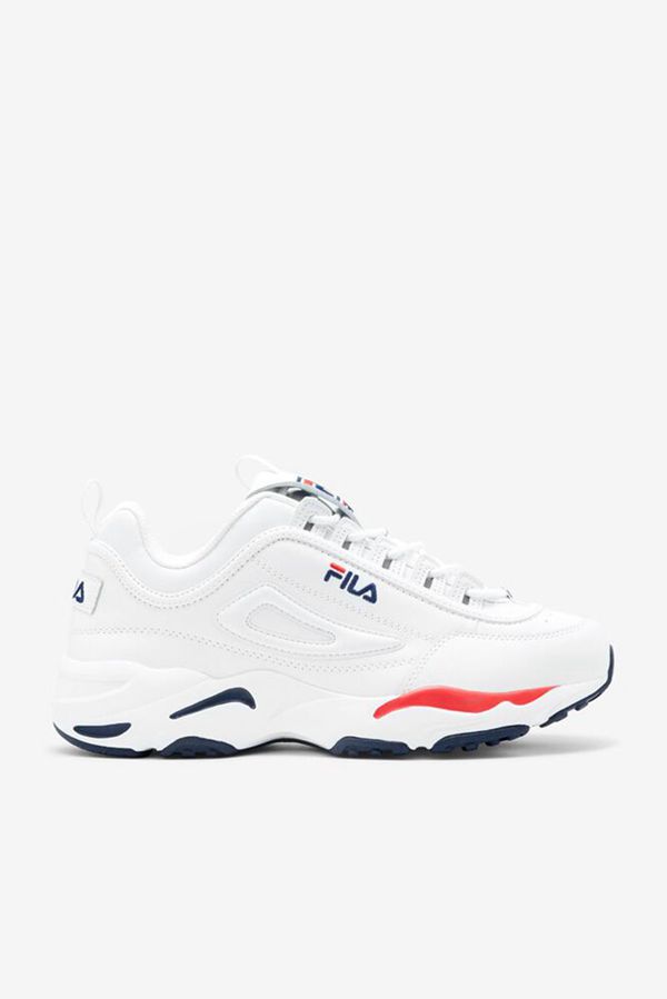 Zapatillas Fila Hombre Blancas / Azul Marino / Rojas - Disruptor 2 X Ray Tracer White Leather - Espa